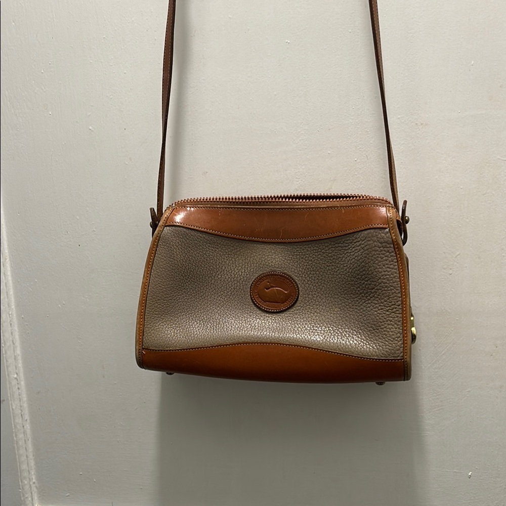 Dooney & Bourke Brown and Tan Crossbody Bag